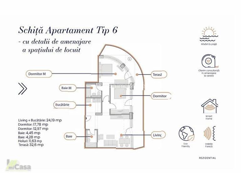 Apartament 3 Camere - Complex Rezidențial WHITE SEA - Mamaia - 2