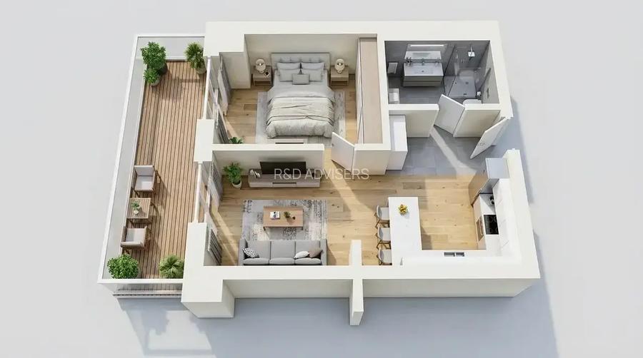 Smart Home 2 camere | Ultracentral | Terasă 11 mp - 7