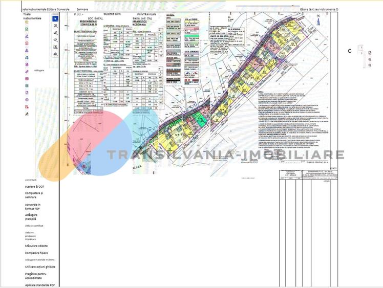Teren intravilan 2 parcele construibile de 700 mp , zona Baciu - 3