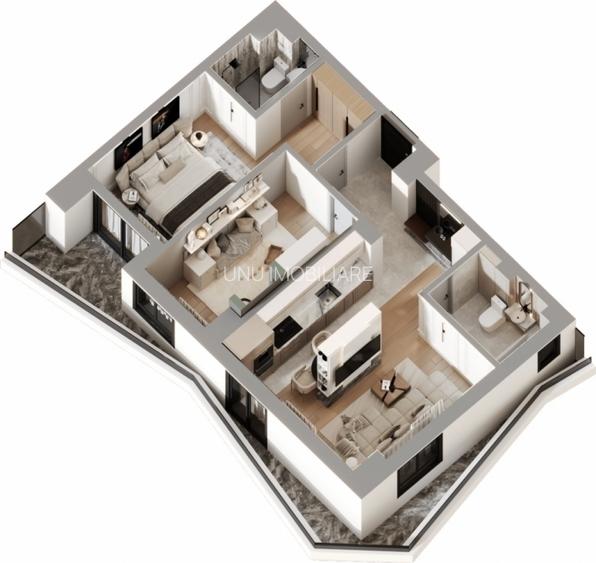 Apartament exclusivist 3 camere ,Dacia-Pasarela Octav Bancila - 2