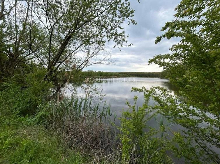 Moara Vlasiei - 11.000 mp, deschidere lac 36 m, priveliste superba - 2