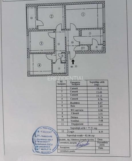 Apartament 4 camere  decomandat – Rahova - Teius - 17