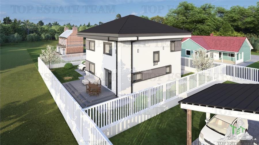 Vila de lux, independenta energetic, 255mp, 650mp teren, langa Padurea Snagov, j - 12