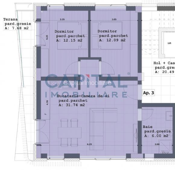 Apartament 3 Camere, Etaj 2, Design Modern, Republicii, Comision 0% - 2