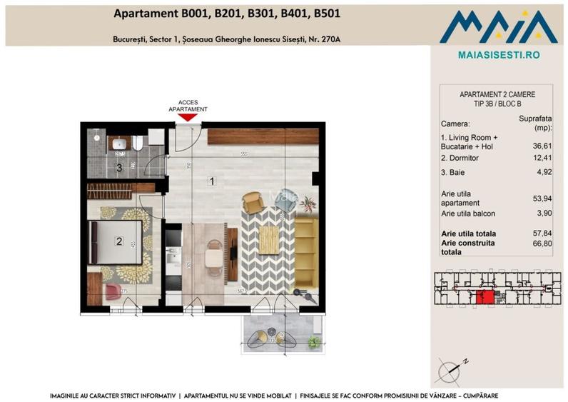 2 CAMERE | FINISAJE PREMIUM | BANEASA | LANGA 2 COCOSI | METROU STRAULESTI - 6