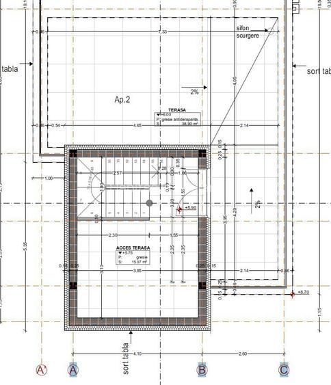 Duplex cu CF 163mp utili+terasa panoramica 45mp, 231 teren-Floresti - 8