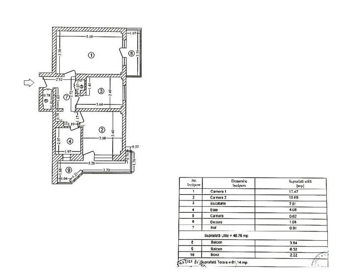 Apartament 2 camere decomandat 61mp Piata Victoriei, Banu Manta - 3