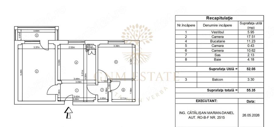 2 Camere Bloc Reabilitat  | Mihai Bravu /Vitan