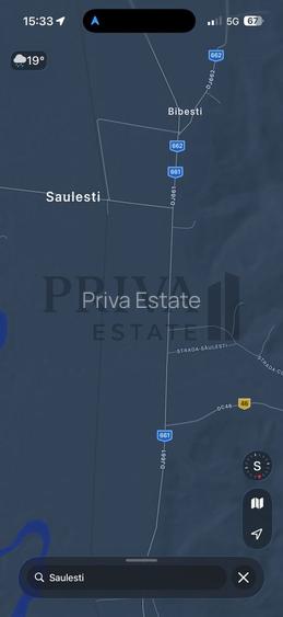 16 Ha curea de teren arabil in Saulesti/ DJ661 - 2