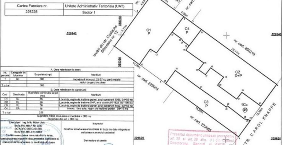 PARTICULAR   TEREN  DE  VANZARE 363 MP.  D12,40   STRADA CAROL    KNAPPE   NR.49 - 3