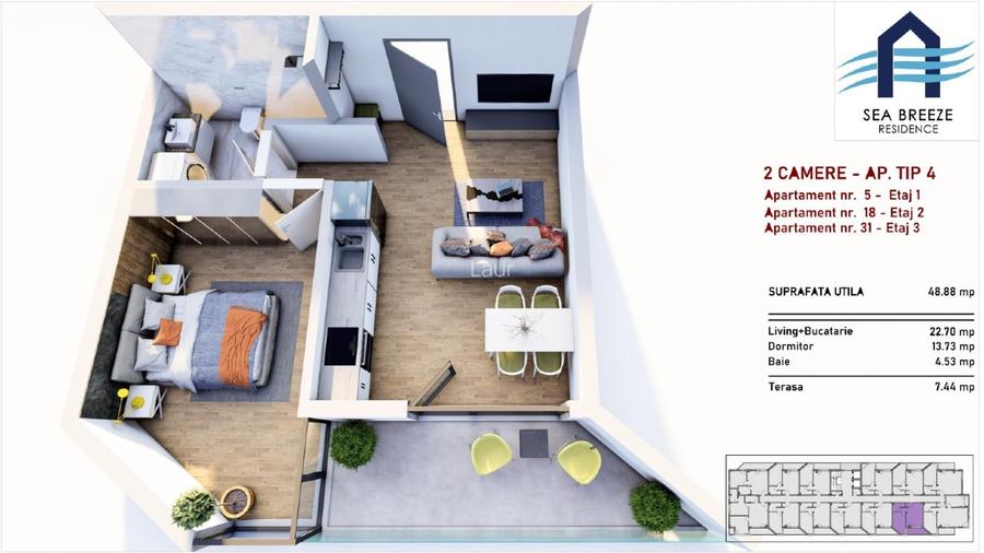 Rate 3 ani | Ansamblu nou Mamaia Nord | Apartamente premium la 2 pasi de plaja  - 6