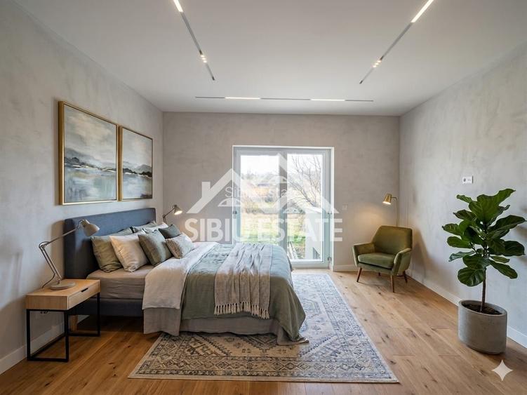 Casa 4 camere, 2 bai, curte si terasa Sibiu Calea Cisnadiei - 8