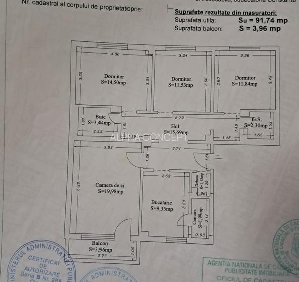 SOVEJA DR-uri-4 camere decoamandat 2 bai,96mp centrala pe gaz-174000 euro! - 2
