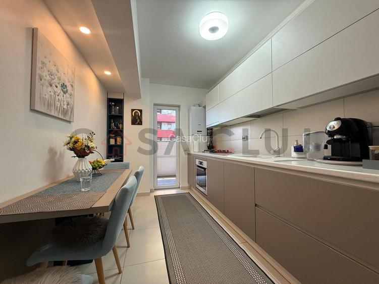 2 camere decomandate, etajul 1,bloc nou - 3