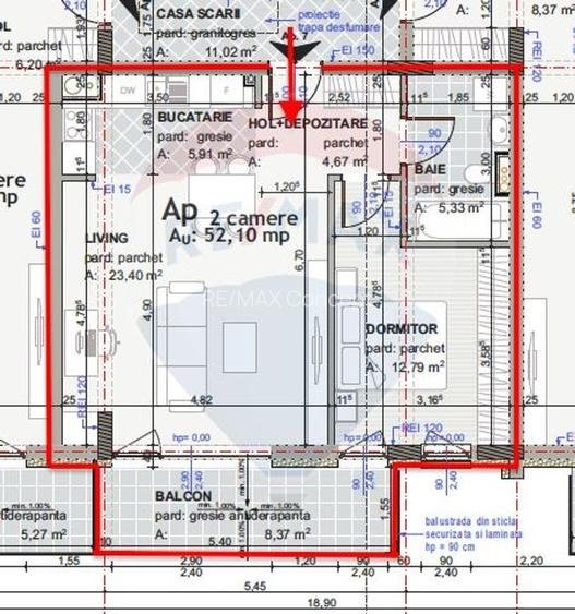 Apartament cu 2 camere de vânzare semicentrală - Mărăști - 8