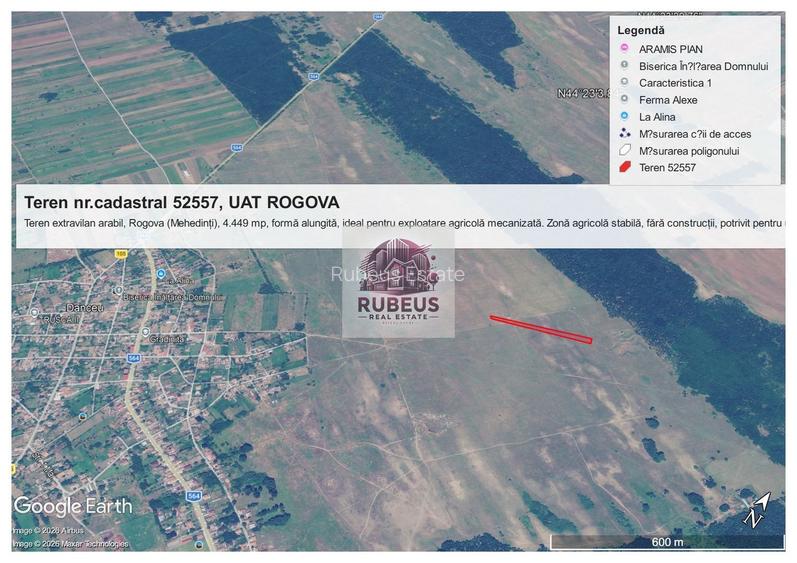 💎 BEST BUY AGRICOL: 1 HECTAR TEREN ROGOVA | CADUSTRU EFECTUAT | PREȚ - 5
