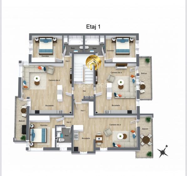 Apartamente Premium 2 camere -Mansarda cu Terasa 27mp - Otopeni Odaile - 4