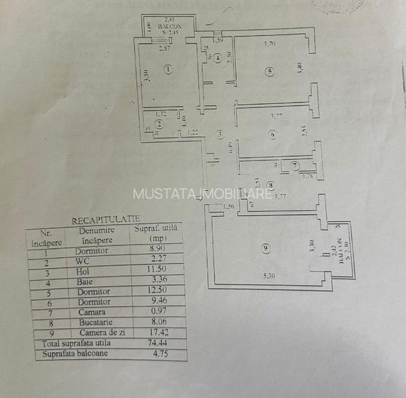 Apartament 4 camere decomandat, C. Calarasilor-Viziru 3. - 2