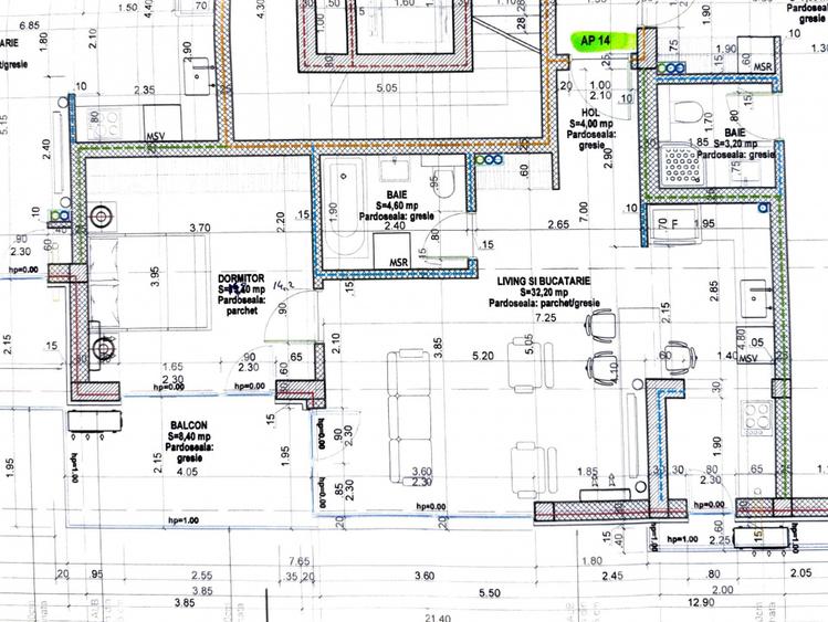 Centrul Capitalei Dacia-Mosilor, Apartament cu fata la SUD - 15