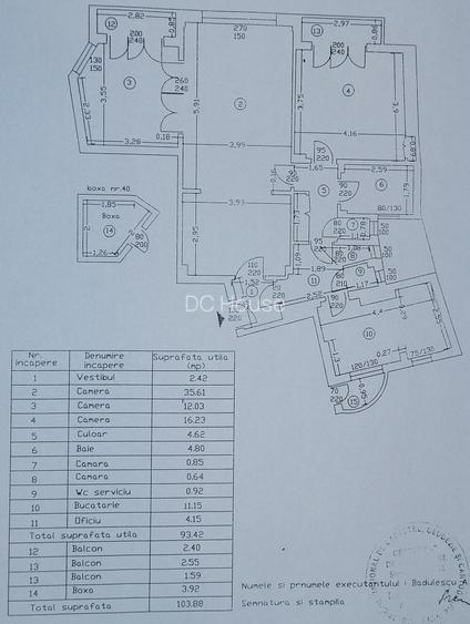 Apartament 3 camere spatios ~ Etaj 3/7 ~ Bloc consolidat ~ Bld N. Balcescu - 20