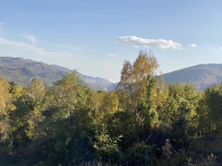 Teren retras panoramic cu panta lina, utilitati si copaci mari - 7