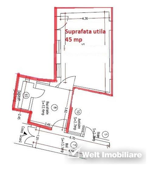 Spatiu birouri, 45mp, Centru, zona Regele Ferdinand - 8