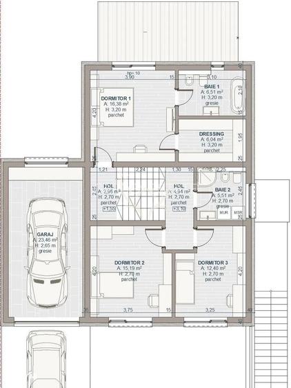 Casa individuala/cuplata prin ga, 221 mp utili, teren 523 mp - 9