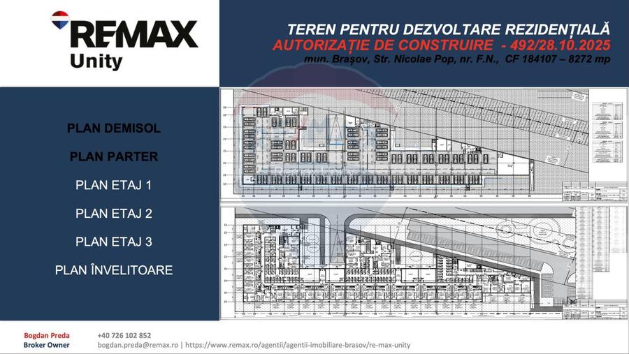 Teren dezvoltare rezidențială 8,272mp Brasov/AUTORIZATIE DE CONSTRUIRE - 9