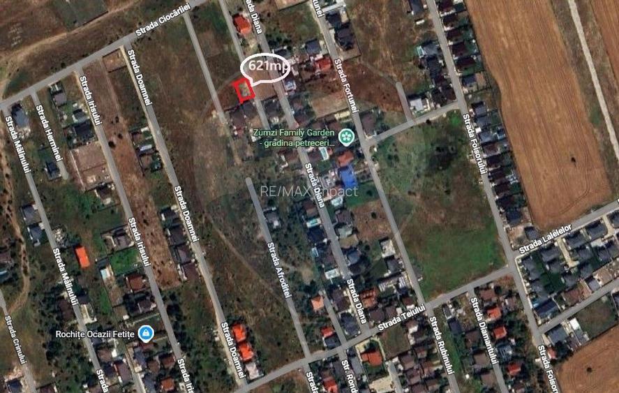 Teren de vanzare pentru casa 621mp plus drum Domnesti, str Diana - 10