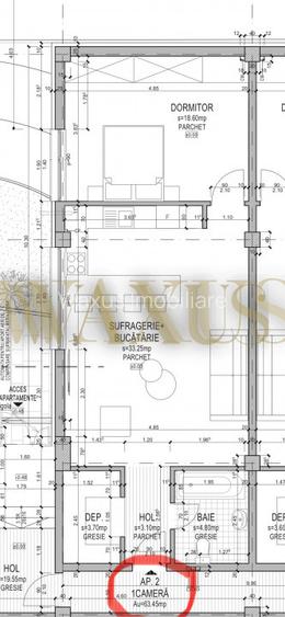 Apartament semifinisat -2 Camere I de la 60MP i Str. Traian Vuia - 5