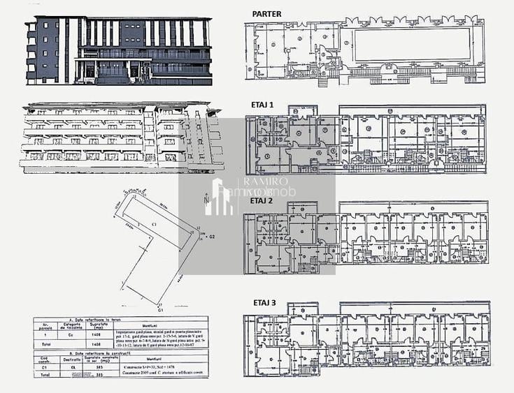 Cladire/ Spatiu Birouri 2100mp construiti Teren1600mp -Parcul Crangasi - 2