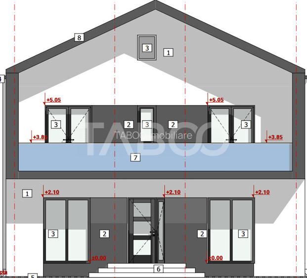 Casa spatioasa cu 4 camere si 3 bai de vanzare 254mp Turnisor - 1