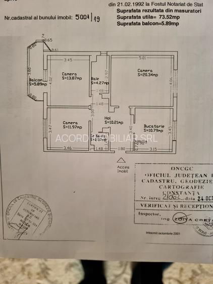 Tomis nord tav uri-  apartament 3 camere decomandat 80 mp - 14