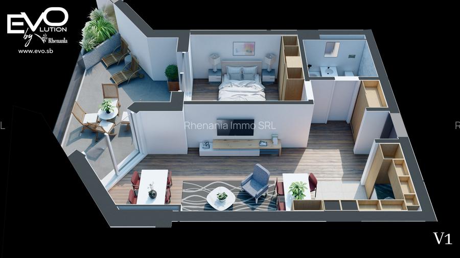 AP. 2 CAMERE | TERASĂ | 3 VARIANTE | SHOPPING CITY SIBIU | Evolution Apartments - 7