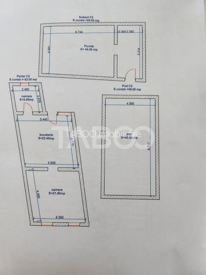 Casa 214 mp utili singur in curte 800 mp teren zona centrala Cisnadie - 37