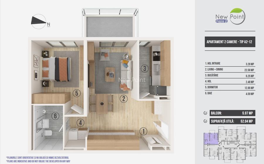 Apartament 2 camere Pipera - Avans 10.000 euro - 20