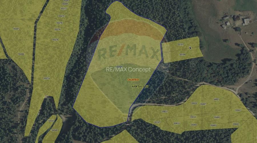 Teren extravilan parcelabil Călățele Pădure, zona Dealu Negru - 19