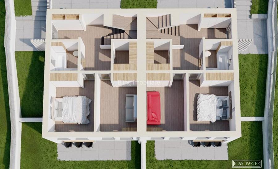 Casa tip Duplex panoramic, 4 camere, 110 mp, teren 225 mp,zona Fagului - 6