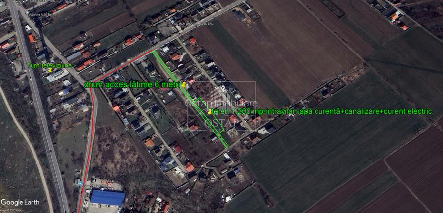 Saucesti-platou Bogdan Voda-intravilan-1.200 mp-apa-canalizare-curent electric - 2