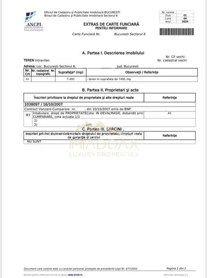 Teren Intravilan ***7.491 mp*** 2S+P+14E // Drumul Taberei - 4