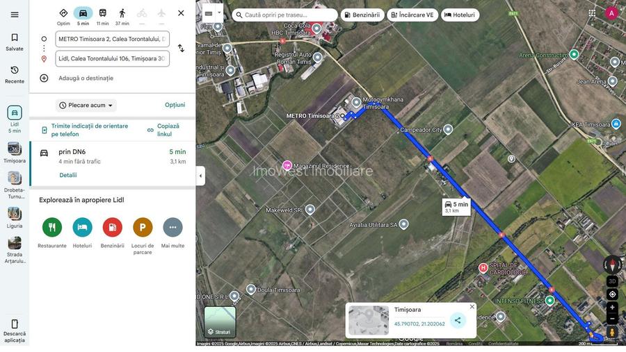 Parcelele intravilane | 635 mp | Toate Utilitățile | Calea Torontalului-Metro 2 - 3