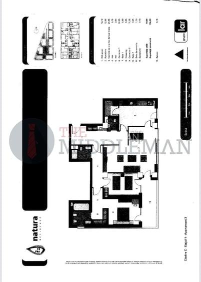Apartament cu 3 camere NATURA RESIDENCE -  loc de parcare si  boxa - 1