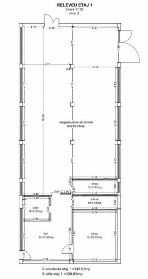 NOA HOME | Hală industrială P+2, SD = 1.094 mp , Teren 1.198 mp, Săcălaz, Timiș