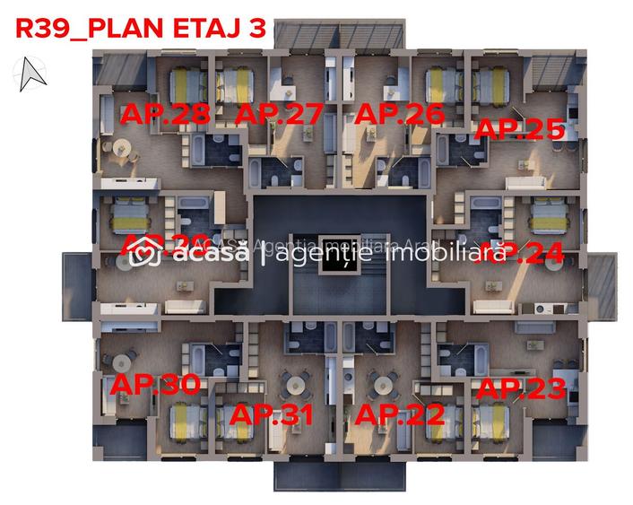 Apartament nou complex ARED - Comision 0% - 4