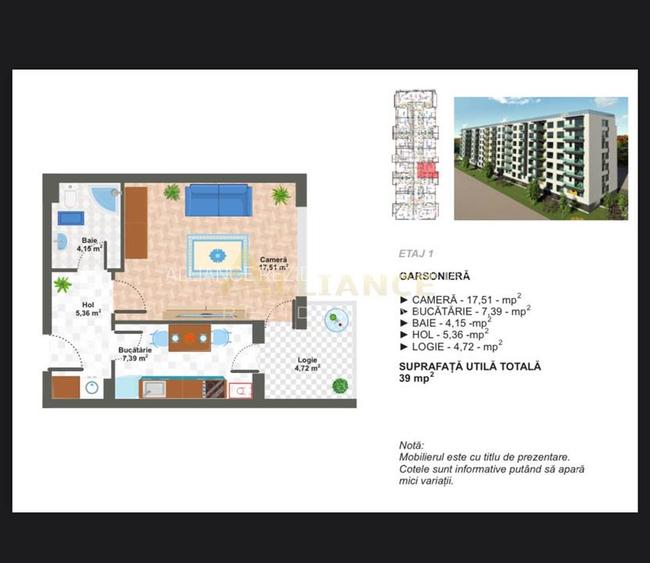 Garsoniera moderna bloc nou cu incalzire in pardoseala langa metrou - 7