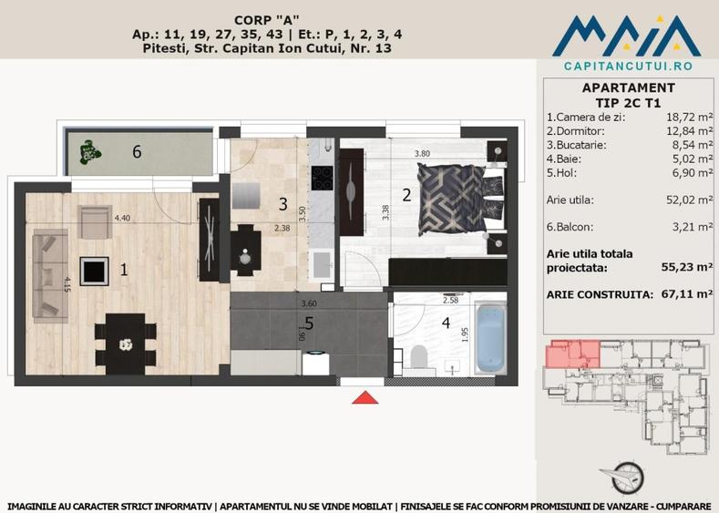 Apartament nou | Finisaje premium | Pitesti Negru Voda | Central | Langa padure - 3