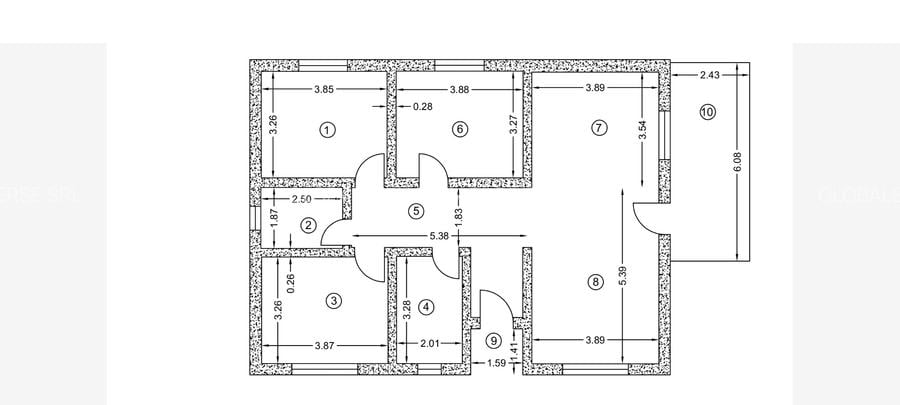 FARA COMISIOANE casa cu 4 camere si 2 bai PARTER pod placa beton garaj la cheie - 2