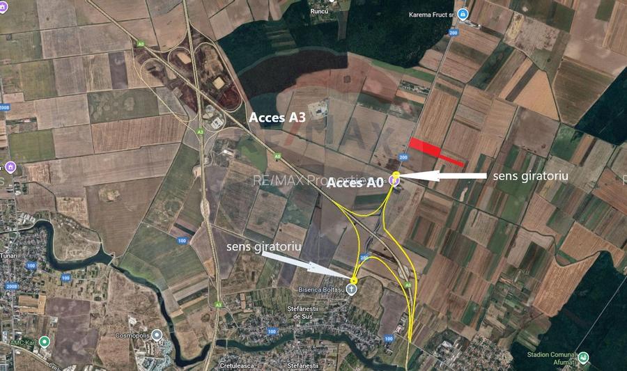 Teren industrial 7.9 ha, Afumati, deschidere 120m, Soseaua Stefanesti - 2