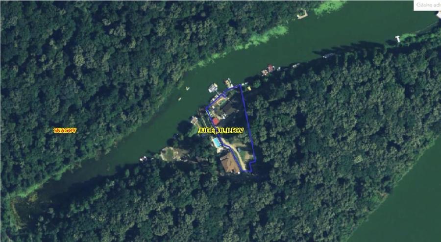 Proprietate unică Lacul Snagov 4390 mp cu deschidere de 70 ml la lac