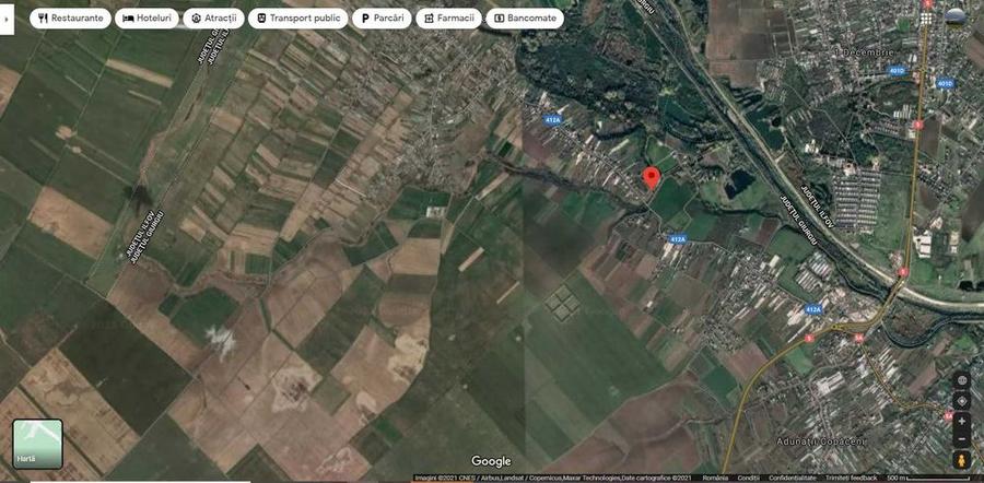Teren intravilan de vanzare in Com. Adunatii Copaceni sat Darasti Vlasca jud GR.